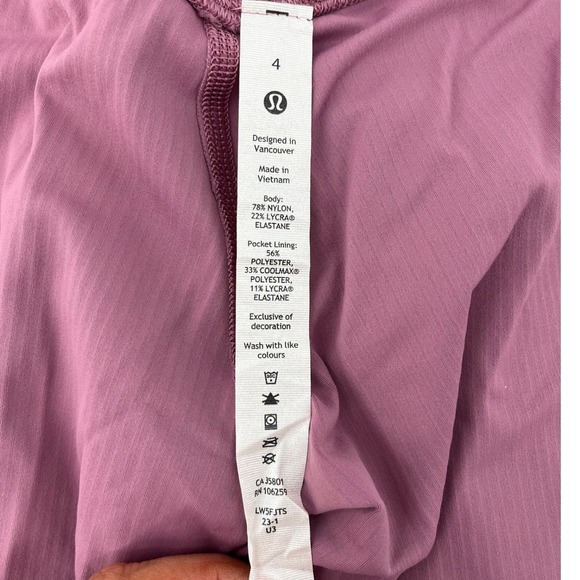 Lululemon Align Ribbed High Rise Leggings Velvet Dust W5FJTS Inseam 25" Size 4 - Picture 8 of 8